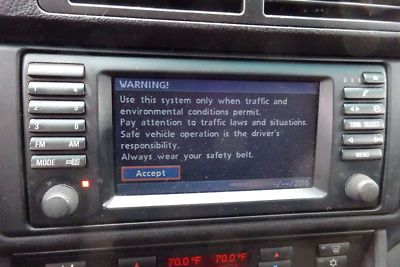 2003 BMW 530i OEM Radio Receiver AM/FM Navigation System With Cassette ...
