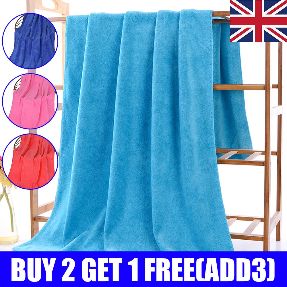 Extra Large Microfibre Lightweight Beach Towel Quick Dry Travel Towel Bath Sheet