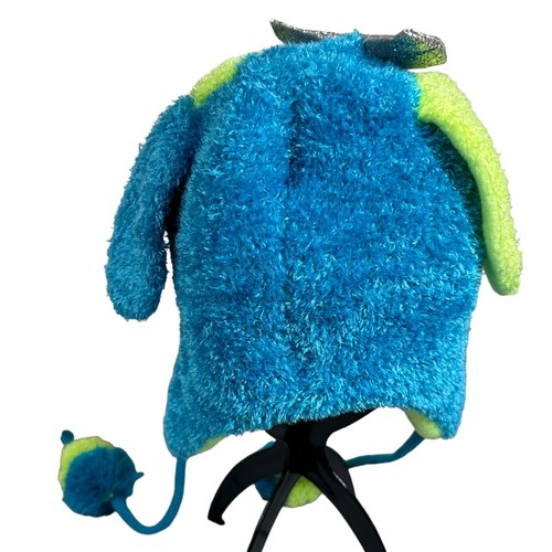 Cute Bunny Hat Plush Girls One Size Winter Funny Fluffy Blue - Picture 3 of 8