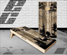 Deer Buck Turkey Hunting Woods Cornhole Boards Bean Bag Toss Game