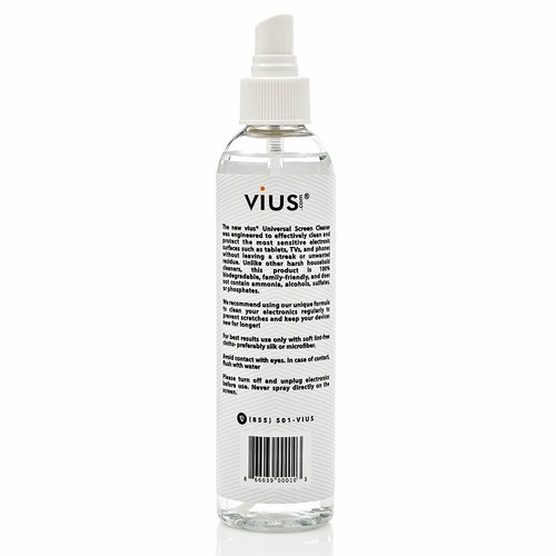 Nettoyant d'écran - Vius Premium spray nettoyant d'écran pour TV, téléphones (8 oz 4-Pack) - Photo 8/9