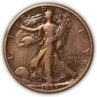 1933-S Walking Liberty Half Dollar Extremely Fine XF Coin, Faint Cleaning #22475