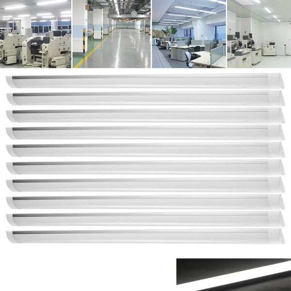 10X 90Cm 30W Led Feuchtraumleuchte RöHre Wannenleuchte Keller Garage Tube Weiß-image