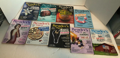 9 Readers Digest Back Issues 2018/2019 Dec'18/Jan19 2019 - Mar Apr May June etc