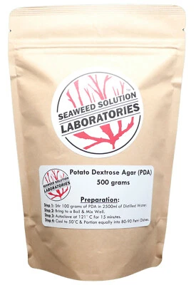 SEAWEED SOLUTION LABORATORIES Dehydrated Potato Dextrose Agar Powder (PDA) 500 grams