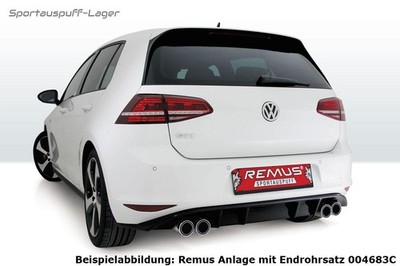 Remus Duplex Sportauspuffanlage ab Kat VW Golf 7 GTI je 2x84mm Street Race Black