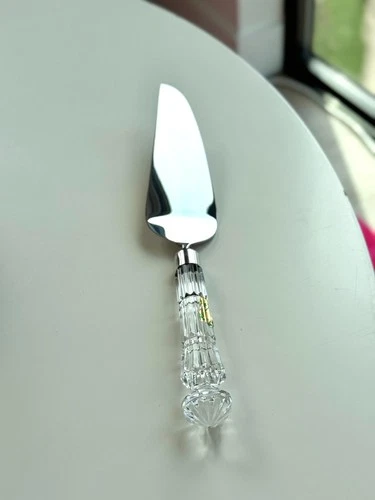 Vintage Waterford Crystal Pie/Cake Server Knife Serrated 11" Stainless Blade