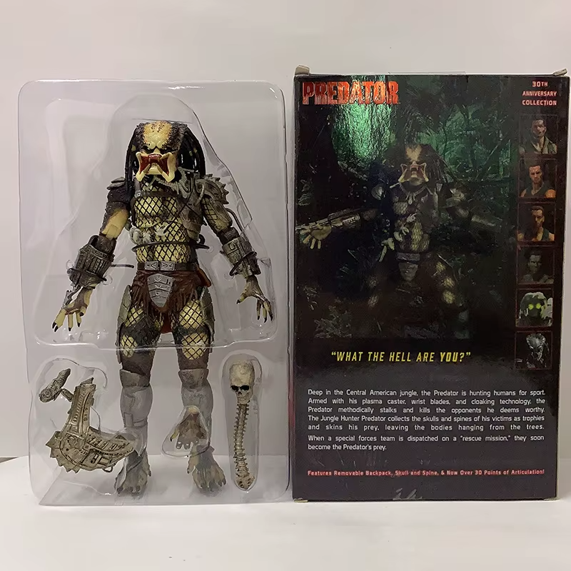 NECA Predator Jungle Hunter Unmasked "" Action Figure 30th Anniversary  - New