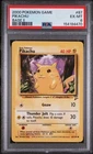 Pokemon PSA 6 PIKACHU 87/130 - BASE SET 2 UNLIMITED - COMMON NON HOLO - EX-MT