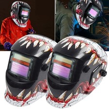 2Pack True Color Solar Auto Darkening Welding Helmet Arc Tig Mig Grinding Hood