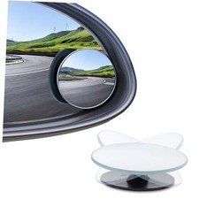 4PCS Blind Spot Mirror, Round HD Glass Side Blindspot, Frameless Convex