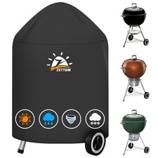 Image of Kettle BBQ Cover for Weber 57 CM Heavy Duty & Waterproof PU Covers for Weber 22