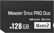 Original MS 128GB High Speed Memory Stick Pro Duo Mark2 for PSP Black