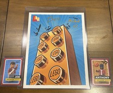 Lego Masters Cast Signed Print Poster And Car...