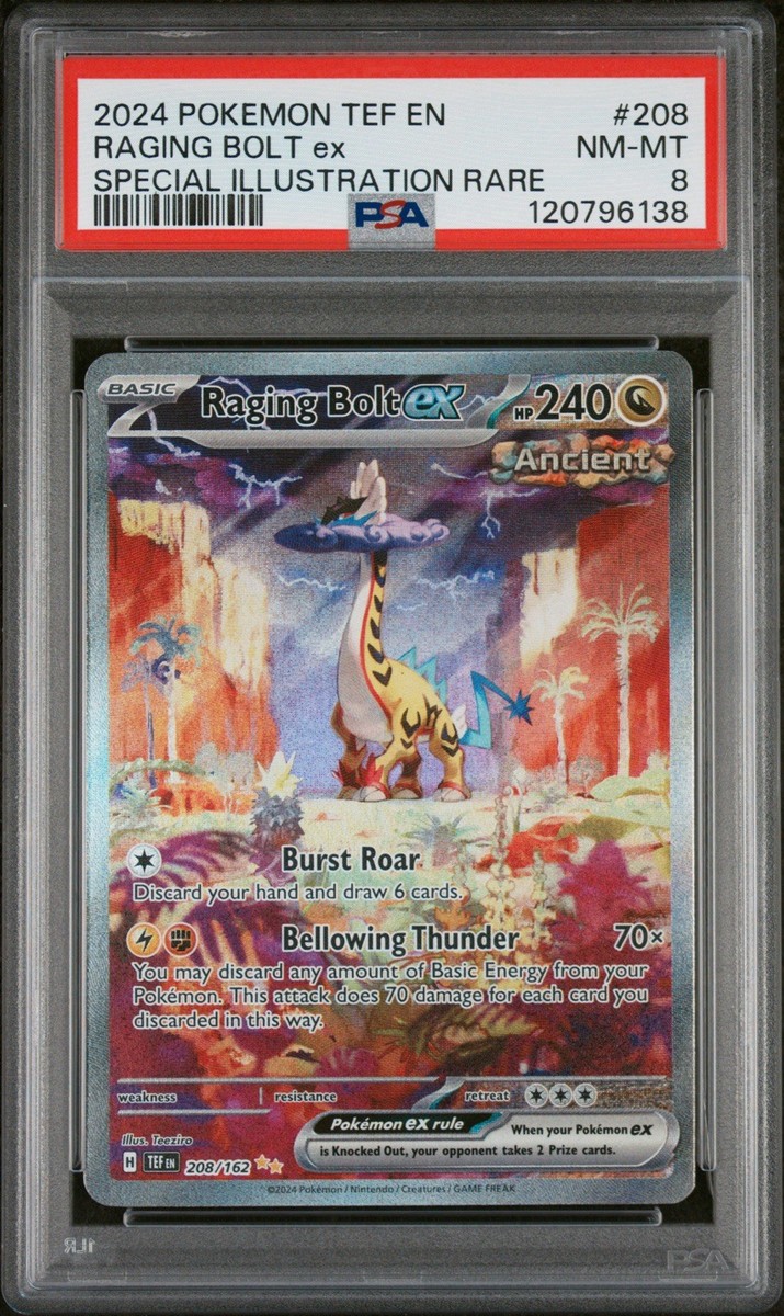 raging bolt ex pokemon card 208/162 ex has been Knocked Out 2024 Pokemon Japanese Sv8a-terastal Fest