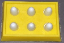  2 Vintage 1960  s Barbie Deluxe Reading Dream Kitchen Eggs Carton Yellow