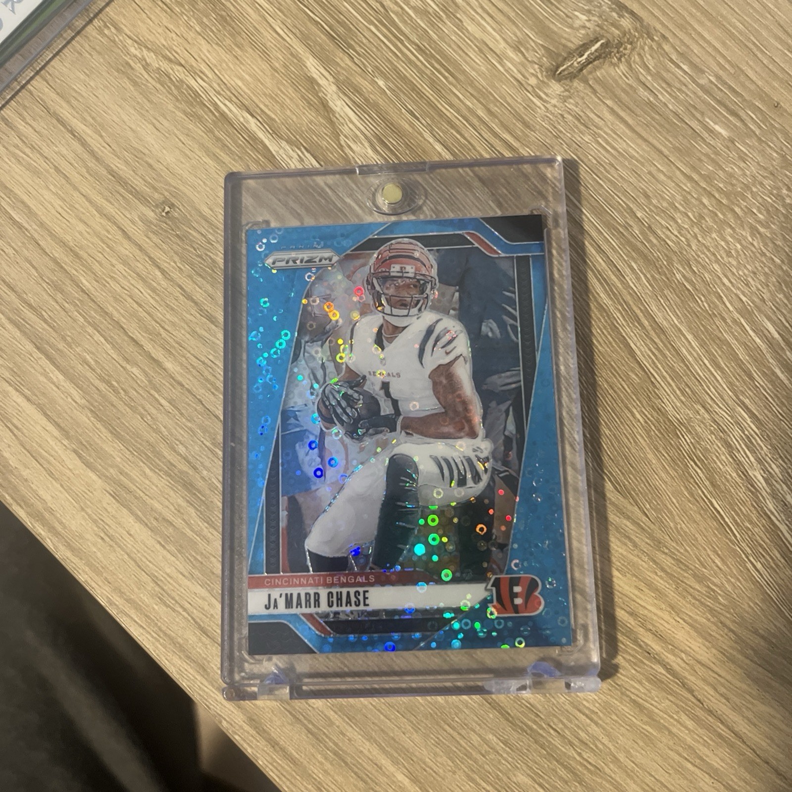 2024 Panini Prizm JaMarr Chase No Huddle Blue #75/99 Bengals