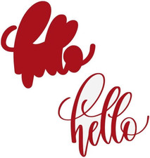 Hello Words Metal Die Cuts Hello Die Cuts for DIY Scrapbooking Photo Album Paper