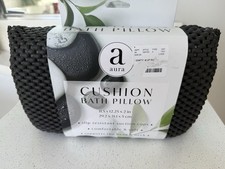 AURA Cushion Bath Pillow Black NEW