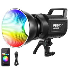 Neewer Fs300C Rgb Video Light, 300W Cob Led, High-Brightness Constant Light, 29 