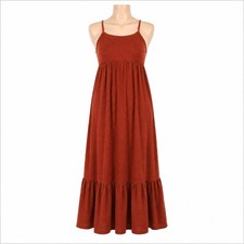 Madewell XXS Rust Empire Maxi Dress Spaghetti Strap Sleeveless Boho