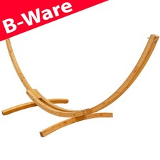 B-Ware XL Hängematten Gestell 325cm Outdoor Holzgestell 2 Personen Ständer Holz