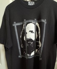 Charles Manson &ldquo;Charlie Will Never Surf&ldquo; Black Unisex Shirt Reprint S-5XL WA2290