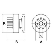 Freilaufgetriebe, Starter Hc-Cargo F 032 901 542