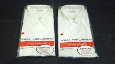 Lot 2 Van Heusen Century Vintage 70s Button Down Shirts NOS Size 16 1/2 - 32
