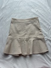 Vintage Gap Stretch Mini Skirt size 2 Tan Beige Early 2000s