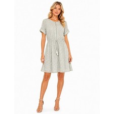 Tory Burch NWT Silk Size Large Mint Green Elastic Waist Dress