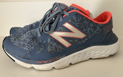 New Balance 690 V4 Speed Ride Damen Laufschuhe Gr. UK 7 blau orange Fitnessstudio