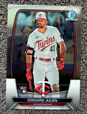 2023 BOWMAN CHROME EDOUARD JULIEN ROOKIE COLORADO ROCKIES MINNESOTA TWINS!