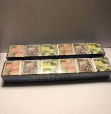 Delagar English Bath Cubes Made England Set of 6 x 2 = 12 Floral Scents Sealed