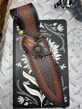 Beautiful Leather Knife Sheath with Belt Loop