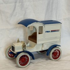 RARE Vintage 1905 Ford Classic Ertl Delivery Car Bank FINA
