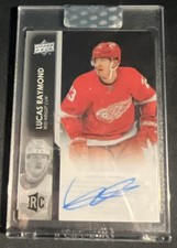 2021-22 Upper Deck Clear Cut Lucas Raymond ROOKIE On Card Auto. rookie card picture
