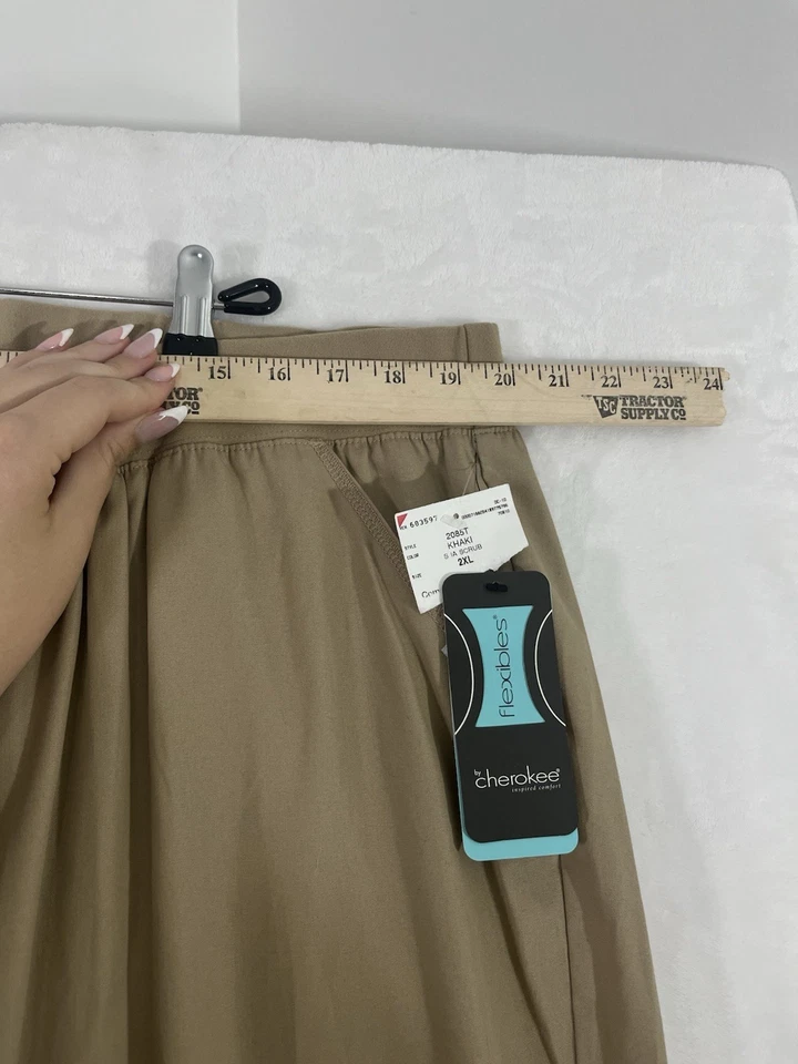 Nuevo Fondo Exfoliante Flexible Cherokee 2XL Alto Caqui Bronceado Mujer Talla Grande Nuevo con Etiquetas Foto 3 de 4