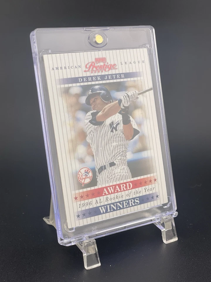 Derek Jeter 2003 ganadores del premio Playoff Prestige #/1996 #AW-15 HOF Foto 3 de 4