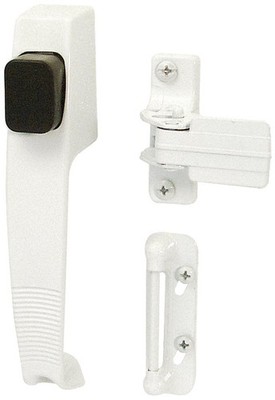 -Line K 5116 White Push Button Latch with Tie Down (1 Set)