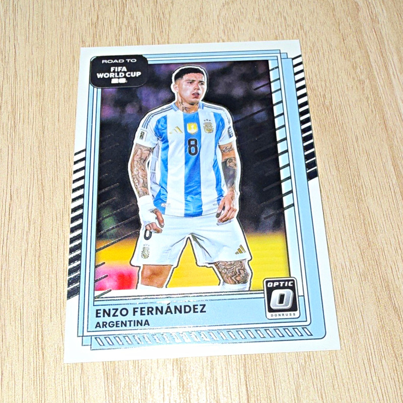 Panini Donruss Road to FIFA World Cup Enzo Fernández Argentina #158 Optic