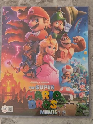 Keegan Michael Key signiert Super Mario Bros Filmplakat Kröte Beckett Echtheitszertifikat