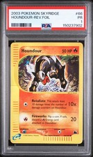 PSA 1 2003 Skyridge Houndour REVERSE Holo Foil 66/144 E-Reader Pokemon Vintage on eBay