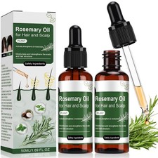 Rosemary Oil for Hair-2 Pack,Split Ends  Dry Scalp Treatment,Nourishing  Volum