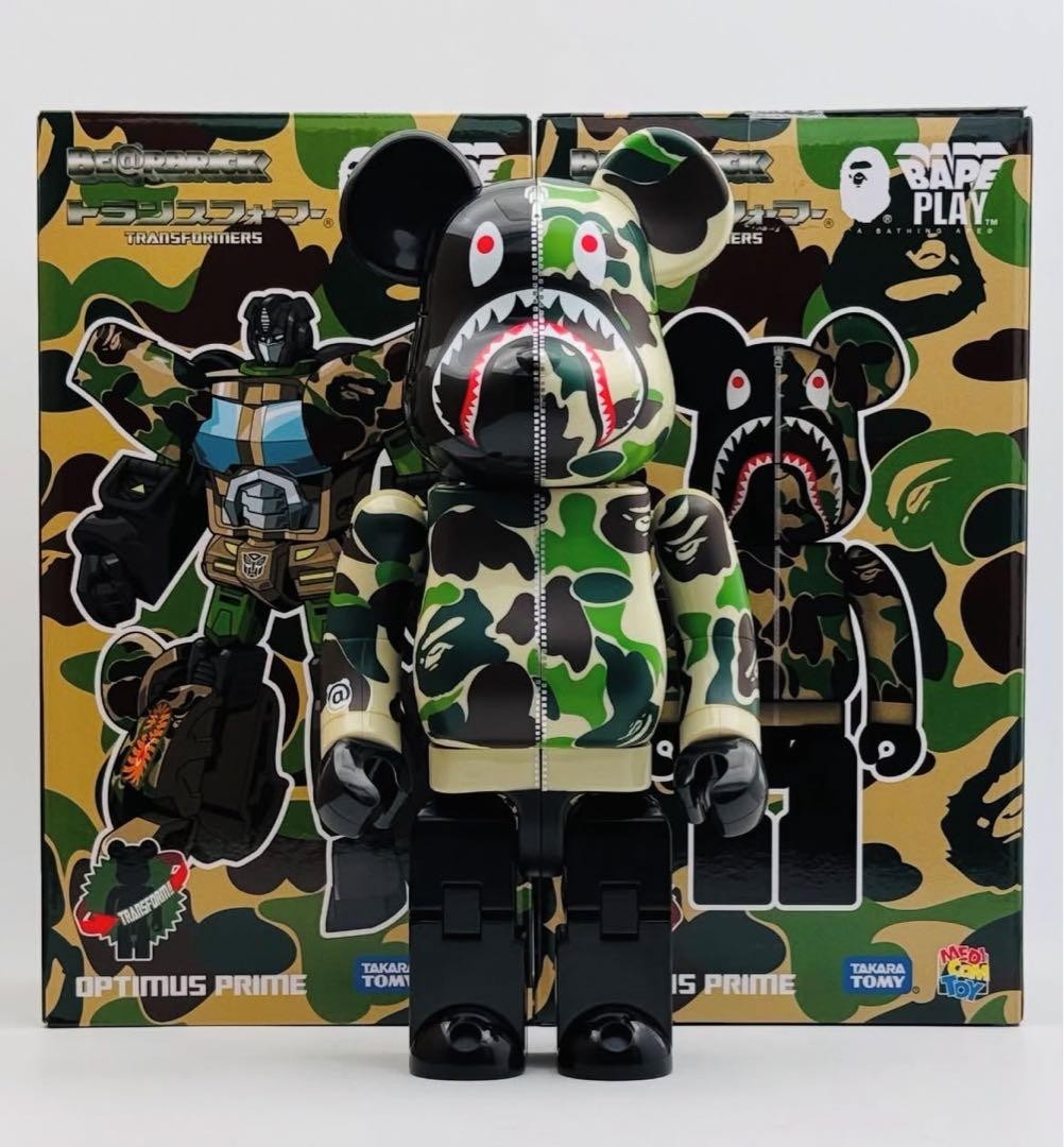 A BATHING APE BAPE SHARK BE@RBRICK x TRANSFORMERS 400% Collab
