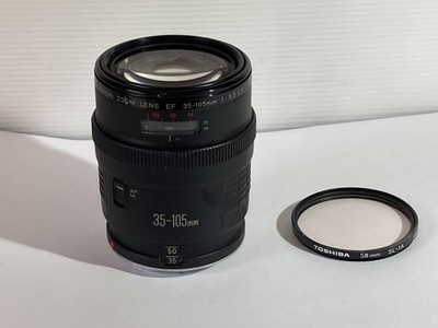 CANON ZOOM LENS EF 35-105mm 1:3.5-4.5 With TZOSHIBA 58mm SL-1A Japan lens Protec