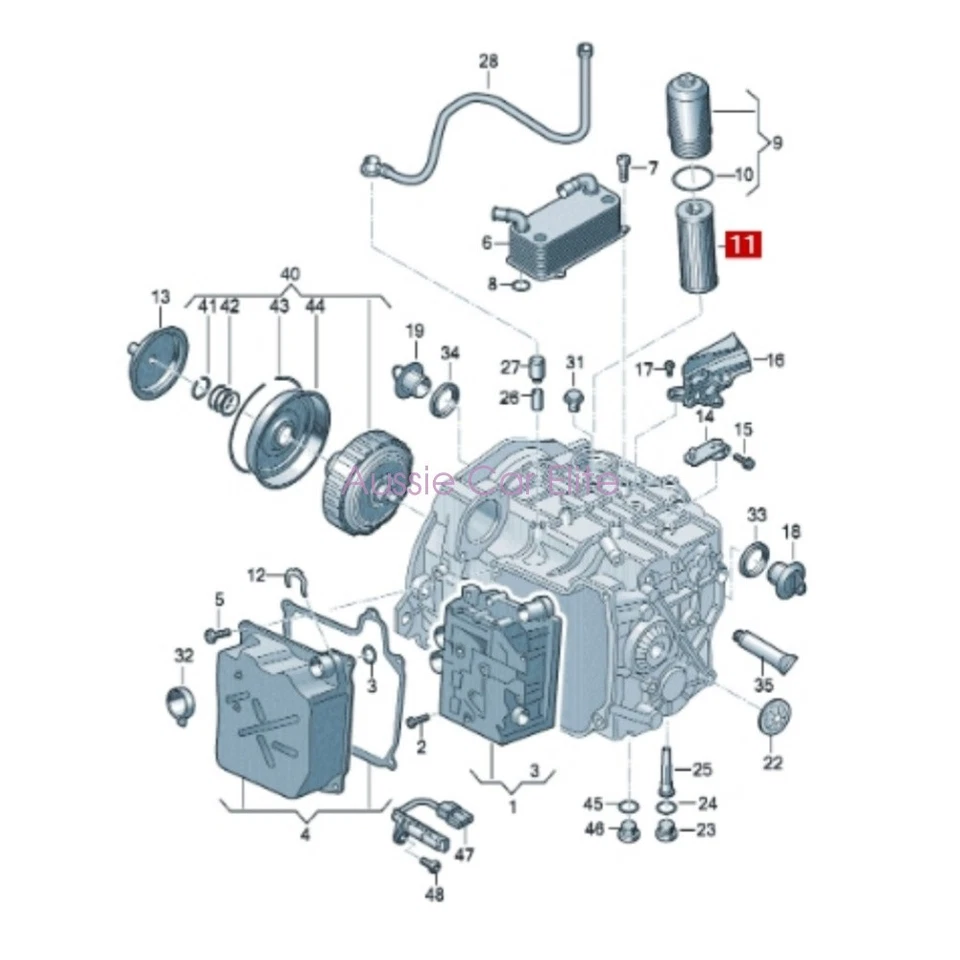 0BH325183A OEM MAHLE Transmission Filter DQ500 DQ400E For AUDI TT Q3 2.5T 2.0T - Image 4 of 4