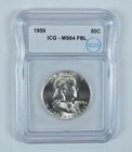 1959 Franklin Half Dollar MS64 FBL ICG *4629