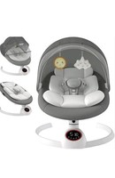 Electric Baby Swing Chair From Birth, Bluetooth Bouncer With 5 Swing Speed,...