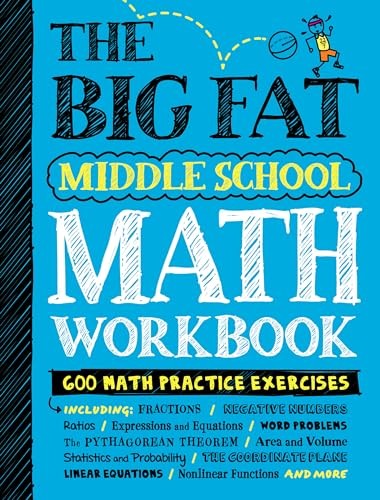 Big Fat Middle School Math Workbook : 600 Math Practice Exercises by Editors ... - Image 5